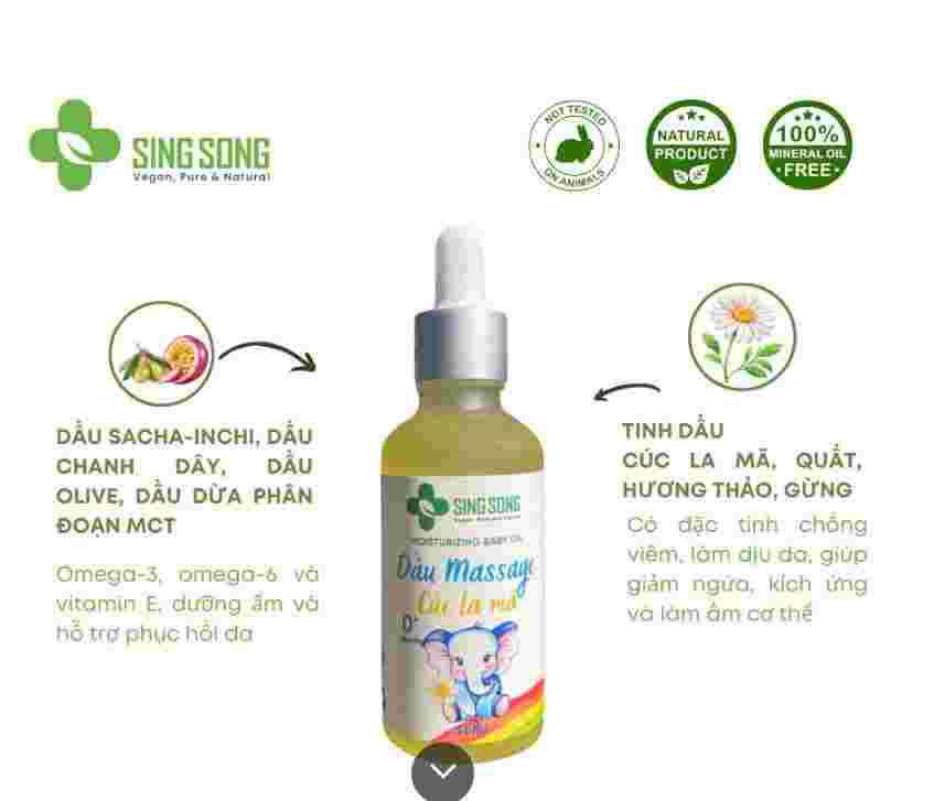 Dầu massage cúc la mã 50ml